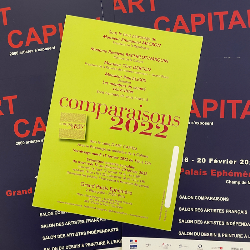 Salon Art Capital Paris 2022. Salon Comparaisons.