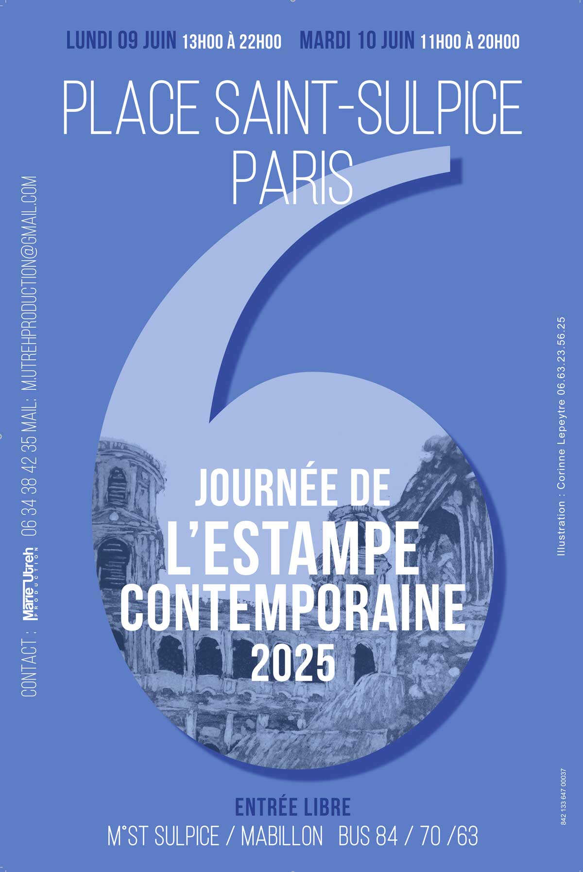 affiche JOURNEE ESTAMPE CONTEMPORAINE 2025