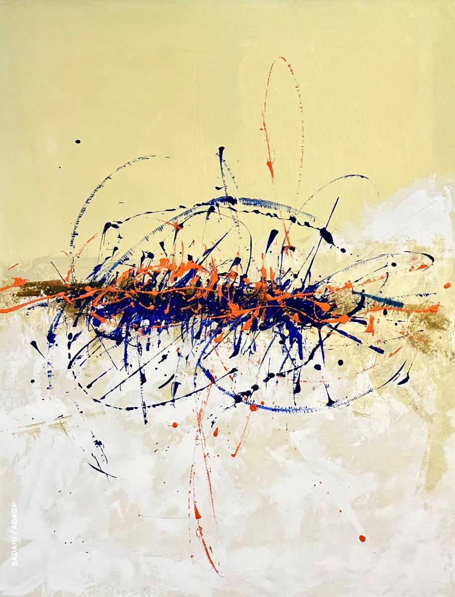 T230127 - Abstraction Calligraphique - Acrylique sur toile - Format F50 (89x116 cm)