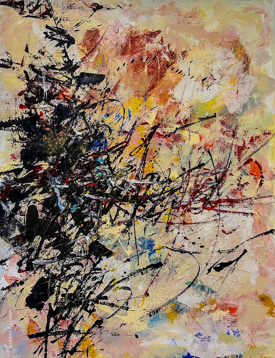 « ILLUSION #1 » - 89 x 116 cm - Acrylique sur toile