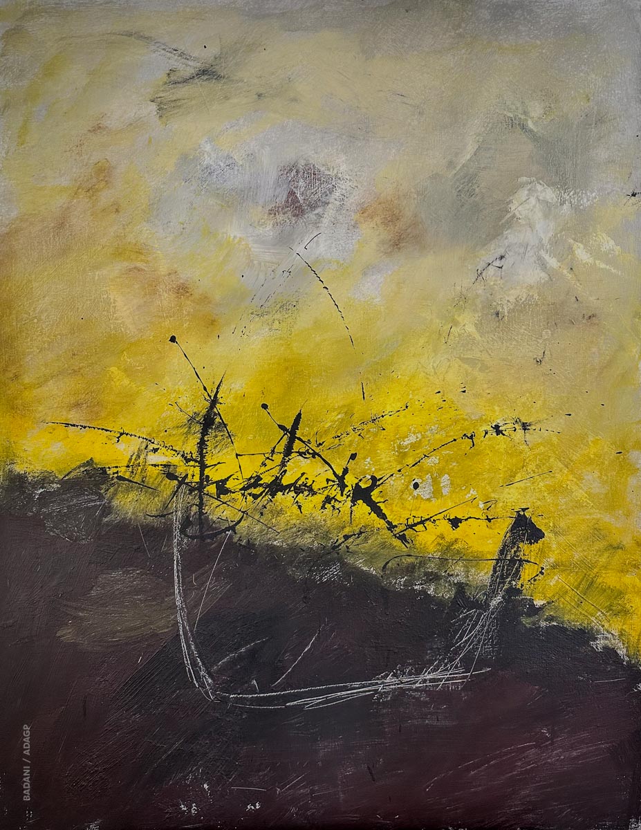 « LA TRACE ET L'OUBLI » - Acrylique sur toile - 89x116 cm